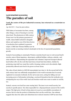 The paradox of soil