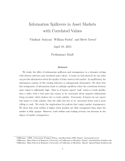 Information Spillovers in Asset Markets with Correlated Values