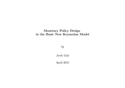 Monetary Policy Design in the Basic New Keynesian Model