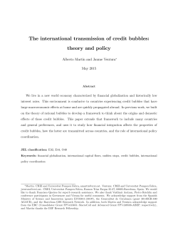 The international transmission of credit bubbles: theory and