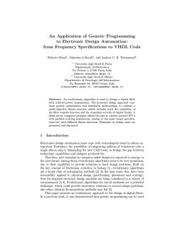 from Frequency Specifications to VHDL Code