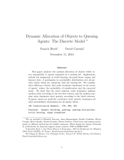 Dynamic Allocation of Objects to Queuing Agents: The