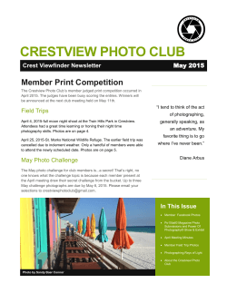 May 2015 - Crestview Photo Club