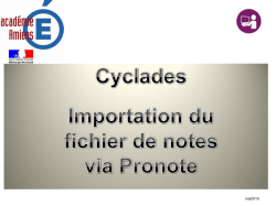Importation notes CC depuis Pronote
