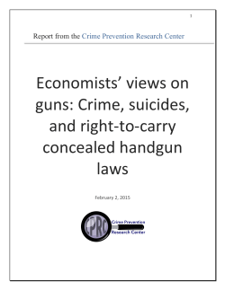 Economists` views on guns - Crime Prevention Research Center