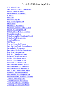 Possible CJS Internship Sites