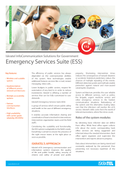 Emergency Services Suite (ESS) - Critical Communications World