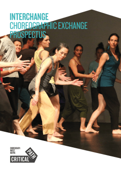 interchange choreographic exchange prospectus