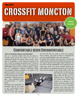 May`s Newsletter - CrossFit Moncton