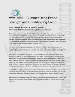 Summer Dead Period Strength and