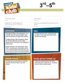 3rd, 4th, 5th Grade - Crossroads Kids Club