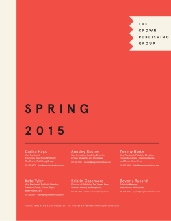 spring 2015 - The Crown Publishing Group
