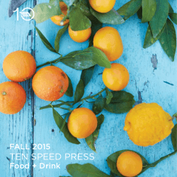 Ten Speed`s Fall 2015 Food and Drink Catalog