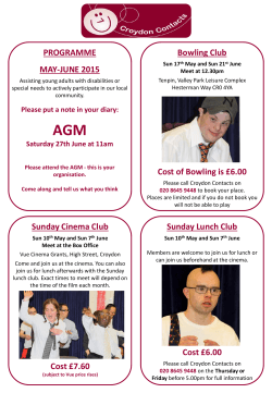 to latest Events Flyer May & June 2015