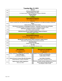 Detailed schedule of the scientific program