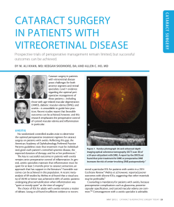 cataract surgery in patients with vitreoretinal disease