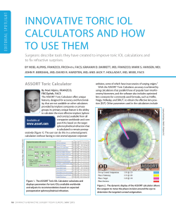 VIEW PDF - Cataract & Refractive Surgery Today Europe