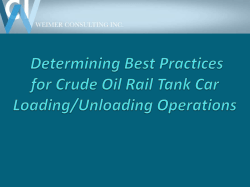 Transloading Crude on Rail Tank Cars