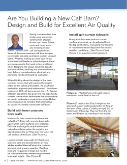 Are You Building a New Calf Barn? Design and