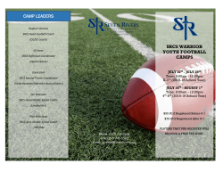 SRCS WARRIOR YOUTH FOOTBALL CAMPS CAMP LEADERS