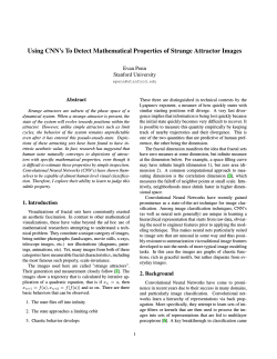 Using CNN`s To Detect Mathematical Properties of Strange Attractor