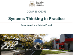 Systems Thinking in Practice