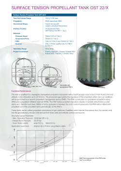 SURFACE TENSION PROPELLANT TANK OST 22/X