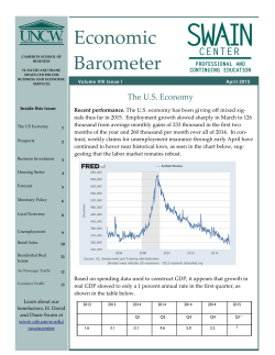 2015 Second Quarter Economic Barometer
