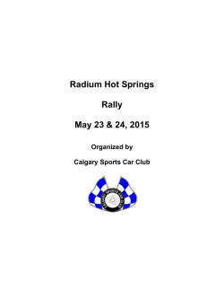 Radium Hot Springs Rally May 23 & 24, 2015