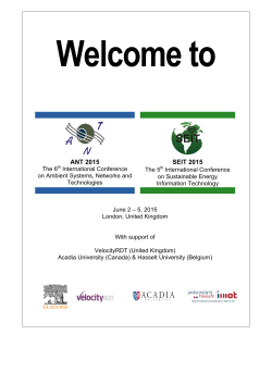 conference program - Acadia University