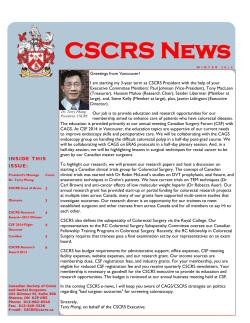 CSCRS News