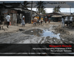 Community Infrastructure Upgrading Program (CIUP) Margareth
