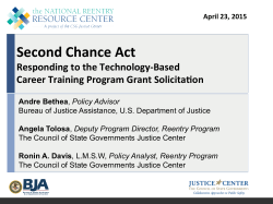 Second Chance Act - CSG Justice Center