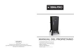 BBQ Pro Vertical Lp Gas Smoker--