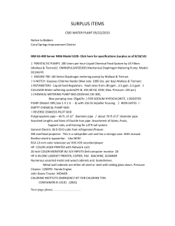 Surplus Equipment 4 Sale - Coral Springs Improvement District