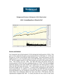 wedgewood partners fourth quarter 2014 client letter