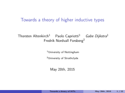 Towards a theory of higher inductive types