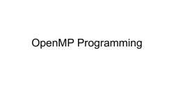 Tutorial sessions 1 & 2 on OpenMP