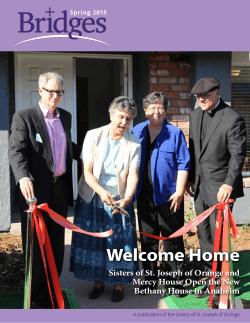 Welcome Home - Sisters of St. Joseph of Orange