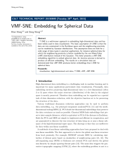 VMF-SNE: Embedding for Spherical Data