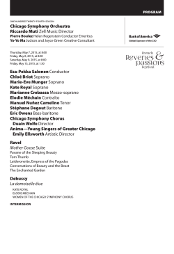 Chicago Symphony Orchestra Riccardo Muti Zell Music Director Esa