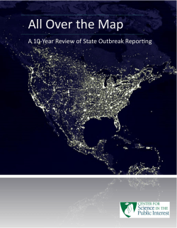 All Over the Map - Center for Science in the Public Interest