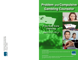 Problem and Compulsive Gambling Counselor