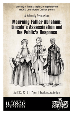 Mourning Father Abraham Program - Center for State Policy and