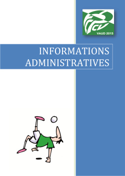 Infos administratives FRANCAIS