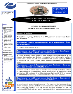 25 mars 2015 - Commission scolaire des Portages-de