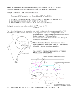 anomalous data observed before nepal 7.9m earthquake by icsp