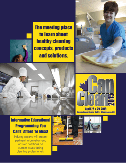 The meeting place to learn about healthy cleaning