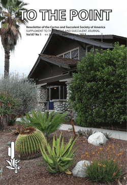 Read More - Cactus and Succulent Society of America