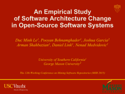 An Empirical Study of Software Architecture Change in Open